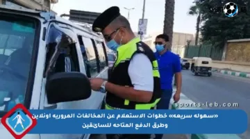 «سهولة سريعة» خطوات الاستعلام عن المخالفات المرورية أونلاين وطرق الدفع المتاحة للسائقين